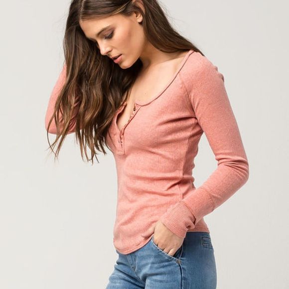 Free People Tops - FREE PEOPLE Long Sleeve Sugar & Spice Tee LG NWT